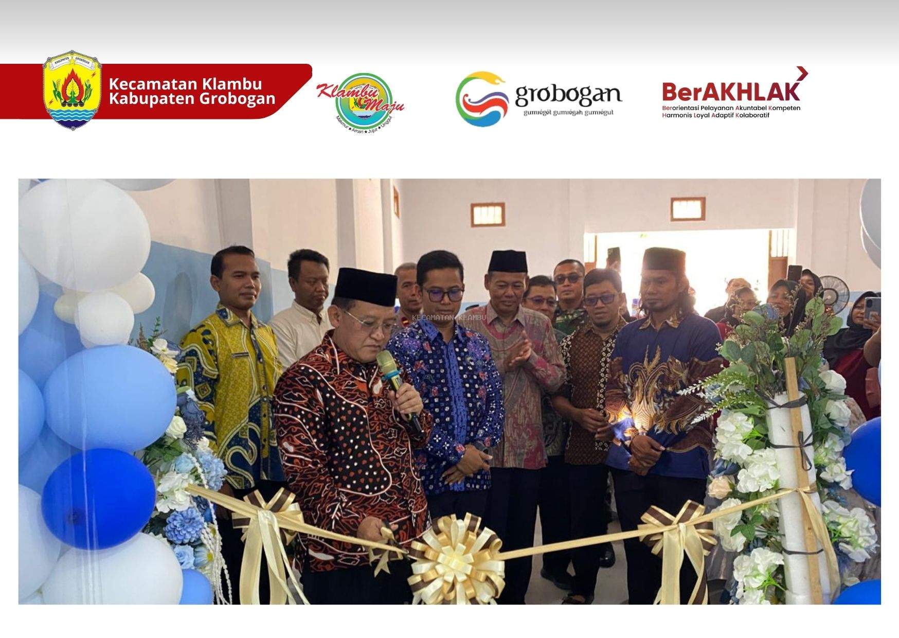 Wakil Bupati H. Sugeng Prasetyo Resmikan SPPG di Desa Taruman Kecamatan Klambu
