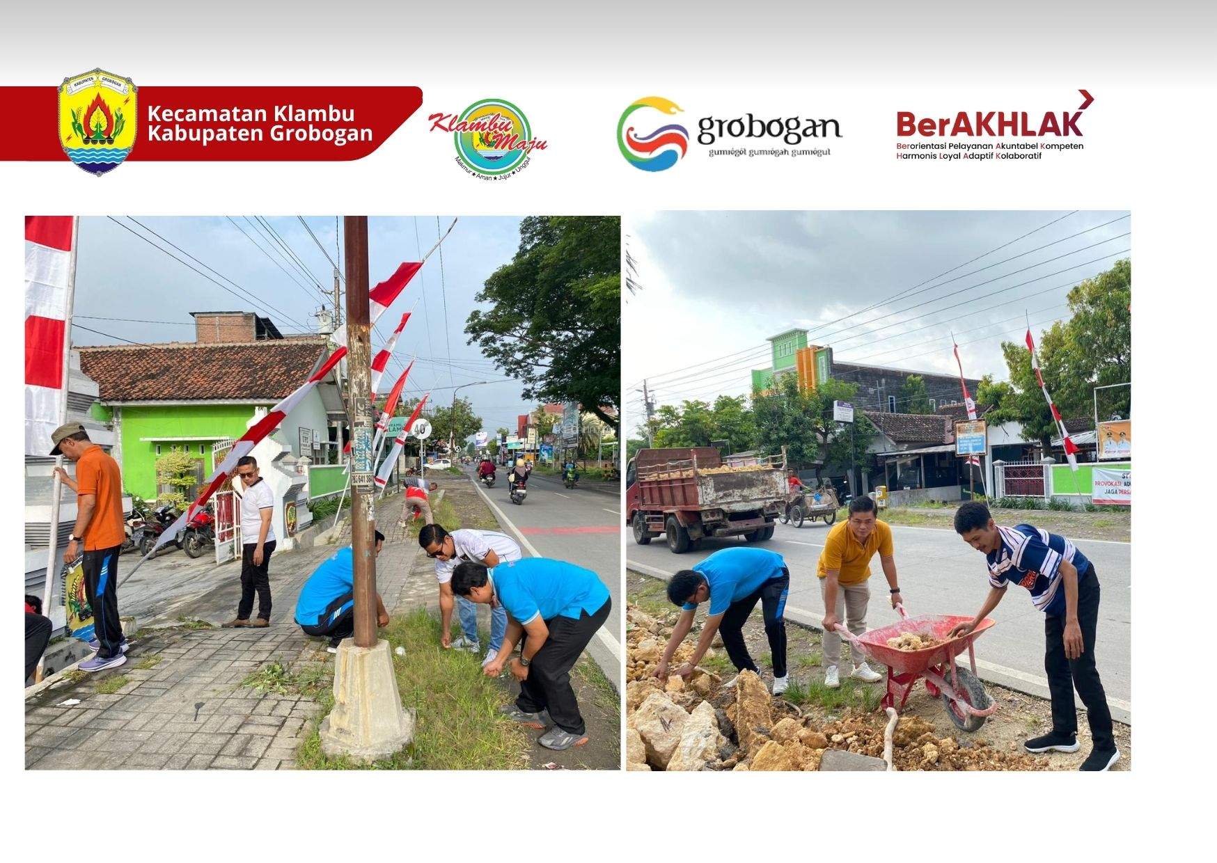 Jum’at Bersih di Kecamatan Klambu, Sambut Hari Jadi ke-300 Grobogan dan HPSN 2026